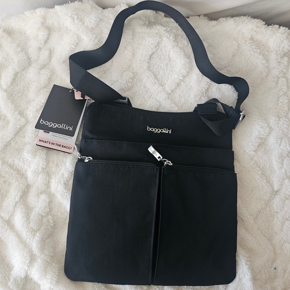 Baggallini Horizon Washable Crossbody w/ Wristlet Black - Picture 8 of 8
